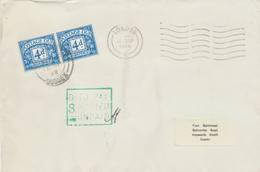 GB 1968 GREAT RARITY POSTAGE-RATE FDC SECOND CLASS UNPAID MAIL (BOOTH Not Listed), RRR!!! - Briefe U. Dokumente