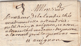 LETTRE. GRENOBLE. 9 SEPT 1698. POUR MR DE LALANDE A AVIGNON - ....-1700: Precursors