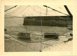 Royan * Carte Photo * Le Port * Filet De Pêche Carrelet Pêcherie * Photo ROUDEAU Royan , Cachet à Sec - Royan