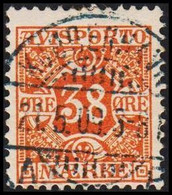 1907. Newspaper Stamps. 38 Øre Orange. Wmk. Crown. Luxus Cancel KJØBENHAVN 21.5.09.  (Michel V6X) - JF511770 - Port Dû (Taxe)