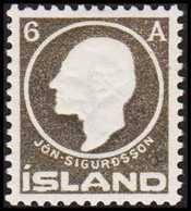 1911. Jon Sigurdsson. 6 Aur Grey Never Hinged. (Michel 66) - JF511860 - Unused Stamps