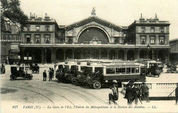 Paris * 10ème * La Gare De L'est * Entrée Du Métro Métropolitain Et Station Des Autobus Bus - Arrondissement: 10