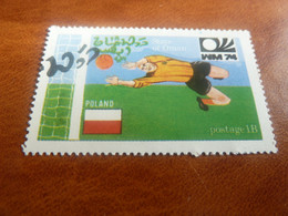State Of Oman - Football - Poland - Val 1b - Postage - Polychrome - Oblitéré - Année 1974 - - Usados