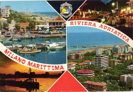 Cartolina ITALIA EMILIA ROMAGNA RAVENNA MILANO MARITTIMA Saluti Italy Postcard Italien Postkarte Carte Postale - Ravenna