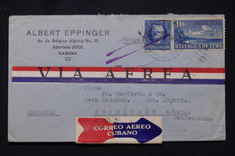 CUBA - Enveloppe Commerciale De Habana En 1932 Pour L'Allemagne Par Avion - L 111644 - Lettres & Documents