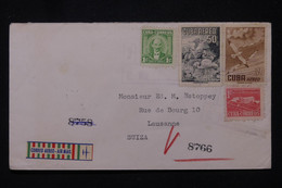 CUBA - Enveloppe Pour La Suisse Par Avion En 1959 - L 111645 - Briefe U. Dokumente