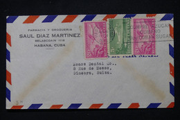 CUBA - Enveloppe Commerciale De Habana Pour La Suisse Par Avion En 1946 - L 111647 - Lettres & Documents