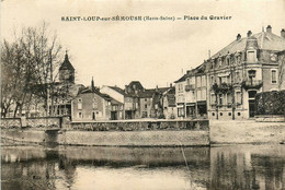 St Loup Sur Sémouse * La Place Du Gravier * Pont Passerelle - Andere & Zonder Classificatie