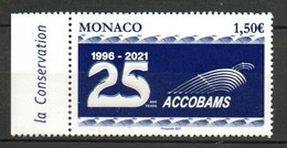 Monaco 2021 25 Ans Accobams Neuf XX MNH - Nuovi