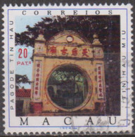 MACAU - 1976,  Pagodes,  20 P.    D. 13 1/2   (o)   MUNDIFIL  Nº 441 - Usados