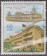 MACAU - 1974,  Centenário Do Hospital Central De Macau.  60 A.    D. 13 1/2   (o)   MUNDIFIL  Nº 434 - Used Stamps