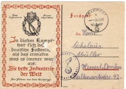 Propaganda Feldpostkarte Vom 24.12.1942 Nach Hervest - Dorsten - Zonder Classificatie