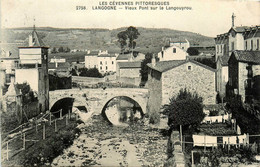 Langogne * Le Vieux Pont Sur Le Langouyrou * Vue Sur Le Village - Langogne