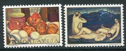 YUGOSLAVIA 1975 Europa: Paintings MNH / **.  Michel 1598-99 - Nuevos