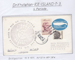 USA Driftstation ICE-ISLAND T-3 Cover Fletcher's Ice Island T-3 Periode 4 Ca  OCT 2 1971 (DR136) - Forschungsstationen & Arctic Driftstationen