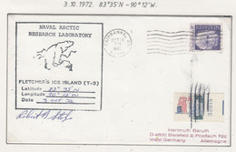 USA Driftstation ICE-ISLAND T-3 Cover Fletcher's Ice Island T-3 Periode 4 Ca  OCT 24 1972  Signature(DR137A) - Forschungsstationen & Arctic Driftstationen