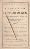 Priester, Prêtre,Gent, Kortrijk, 1912, Philemon Van Durme - Devotion Images