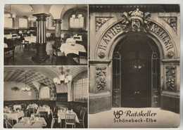 Ratskeller Schönecke-Elbe, SW-MBK 1959, Postalisch Gelaufen, 2 Scans - Schönebeck (Elbe)