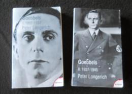 Goebbels   (Peter Longerich)  Tome I Et II - Storia
