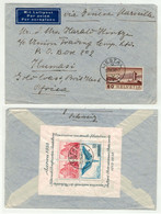 Suisse // Schweiz // 1907-1939  // Lettre Par Avion Au Départ De Liestal Pour L'Afrique Le 23.09.1938 (Bloc Aarau Au Dos - Covers & Documents