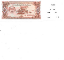 LAOS BILLET 20 KIP PICK 28 - Laos