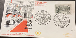 P) 1959 FRANCE, FDC, LANDSCAPES ELYSÉE PALACE STAMP, OFFICIAL RESIDENCE PRESIDENT, XF - Other & Unclassified