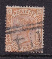 GB Victoria Surface Printed  8d Orange Sg 156 Good Used - Used Stamps