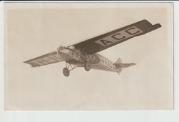 Vintage Rppc KLM K.L.M. Fokker F-VII Aircraft Registration H-NACC Flew In 1924 To Dutch East Indies - 1919-1938: Entre Guerres