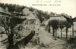 Montataire * Rue Du Jeu D'arc * Vue Du Village * Cachet Au Dos : Dépôt D'éclopes , Le Commandant - Montataire