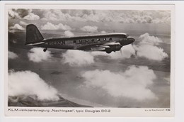 Vintage Rppc KLM K.L.M Royal Dutch Airlines Douglas Dc-2 Named "FLAMINGO" Aircraft - 1919-1938: Entre Guerres