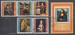 Bulgaria 1980 - Paintings Of Leonardo Da Vinci, Mi-Nr. 2935/39+Bl. 107, Used - Usados