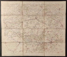 Carte Topographique Militaire 1908 Mons Ath Antoing Leuze Lessines Enghien Nimy Borinage Beloeil Peruwelz Soignies - Topographische Kaarten