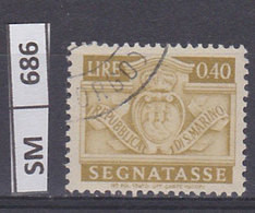 SAN MARINO   1945	Segnatasse, L.  0,40 Usato - Gebruikt