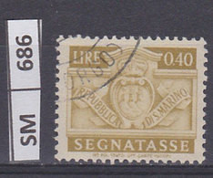 SAN MARINO   1945	Segnatasse, L.  0,40 Usato - Usati