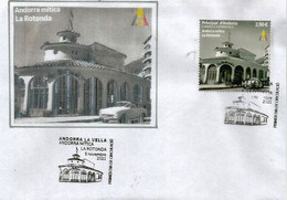 2021 Andorra Mythique (Plaça De La Rotonda).  Oblitération Premier Jour Andorra. AND.ESP.(haute Faciale) - Covers & Documents