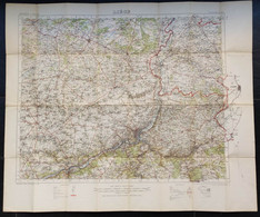 Carte Topographique Militaire UK War Office 1919 World War 1 WW1 Liege Verviers Huy Hasselt Maastricht Tongeren Diest - Topographical Maps