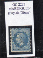 Puy-de-Dôme - N° 29B Obl GC 2223 Maringues - 1863-1870 Napoleone III Con Gli Allori