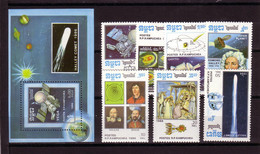 SPACE - Halley - CAMBODIA - S/S+Set 7v MNH - Collezioni