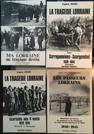 4 Cpm Publicité éd Pierron Coll 113 Tragédie Lorraine Tome I Et II-Passeurs Lorrains-Ma Lorraine Au Tragique Destin - Lorraine