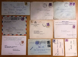 Italia/Italy/Italie: Lotto Di 10 Documenti Postali, Lot Of 10 Postal Documents, Lot De 10 Documents Postaux - Lotti E Collezioni