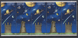 SPACE - Halley - KOREA - Strip Of 5 MNH - Sammlungen