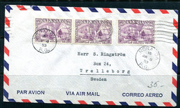 Canada 1953 Newfoundland Cover To Noranda- Sweden 11969 - Postgeschiedenis