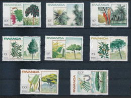 Rwanda 1984 Trees Seeds Complete MNH Set - 1980-1989