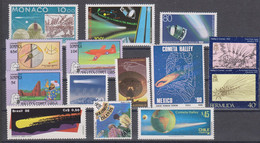 SPACE - Halley - Varios Countries - LOT 14v MNH - Collections