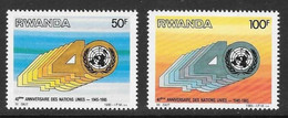 Rwanda 1985 Anniversary United Nations Complete MNH - 1980-1989