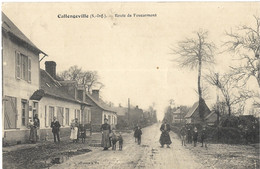 Très Belle Carte De Callengeville Route De Foucarmont - Autres Communes