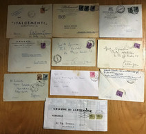 Italia/Italy/Italie: Lotto Di 10 Documenti Postali, Lot Of 10 Postal Documents, Lot De 10 Documents Postaux - Lotti E Collezioni