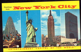 AK 016438 USA - New York City - Mehransichten, Panoramakarten