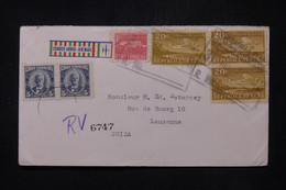 CUBA  - Enveloppe En Recommandé Pour La Suisse Par Avion En 1959 - L 111675 - Lettres & Documents