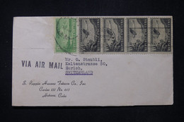 CUBA  - Enveloppe De Habana Pour La Suisse Par Avion En 1946 - L 111676 - Brieven En Documenten